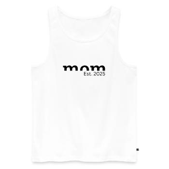 Maman Fondée en 2025 - Cadeau pour les futures mamans - Débardeur bio Premium Homme - blanc - Devant - Michal (187cm)