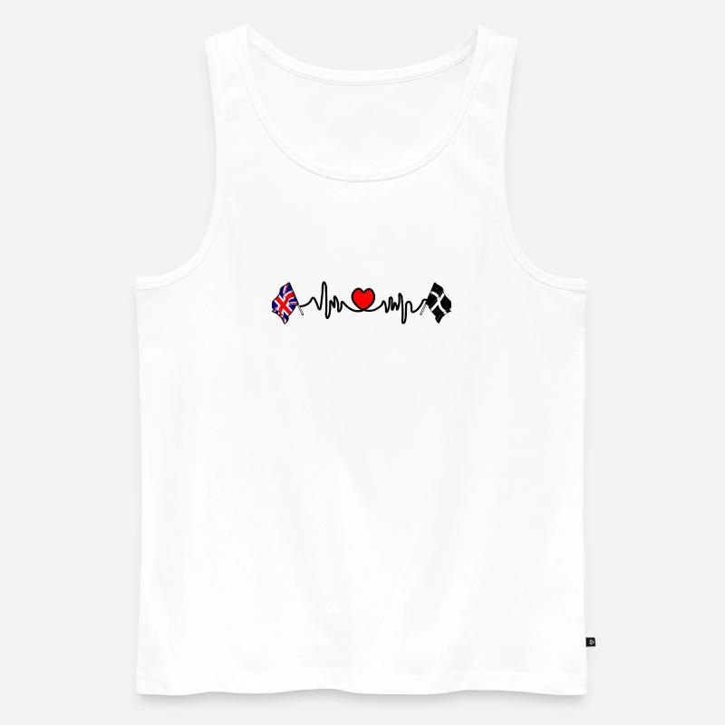 Cornwall & Großbritannien - Männer Premium Bio Tank Top - Weiß