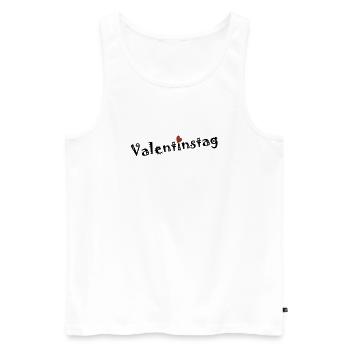 Valentinstag - Männer Premium Bio Tank Top - Weiß - Vorne - Michal (187cm)
