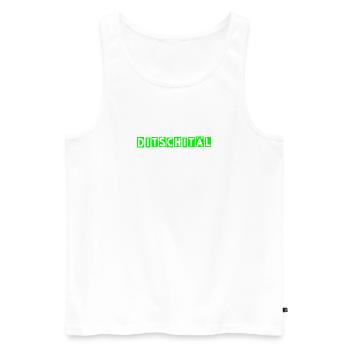 Ditschitäl! TShirts für Nerds & Digitalisierung - Männer Premium Bio Tank Top - Weiß - Vorne - AI Model Male 178 light (178cm)