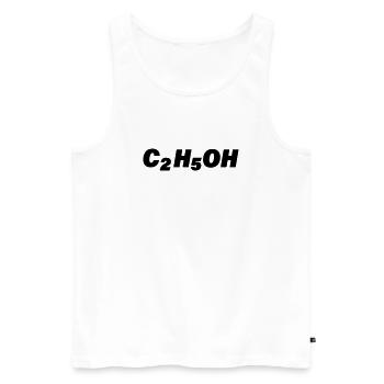 C2H5OH - Débardeur bio Premium Homme - blanc - Devant - Michal (187cm)