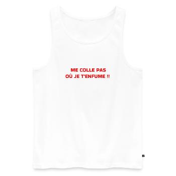 Diesel - Männer Premium Bio Tank Top - Weiß - Vorne - AI Model Male 178 light (178cm)