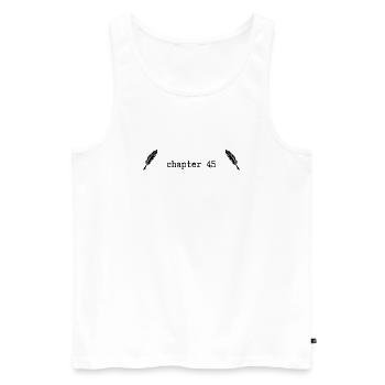 Chapter 45 Birthday - Men's Premium Organic Tank Top - white - Front - Michal (187cm)