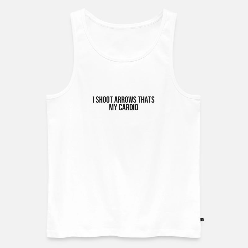 Archery Lover | Funny Archer Gift - Männer Premium Bio Tank Top - Weiß