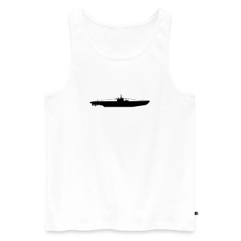 U-Boot , Kriegsmariene, U Boot , Marine (25) - Männer Premium Bio Tank Top - Weiß - Vorne - AI Model Male 178 light (178cm)