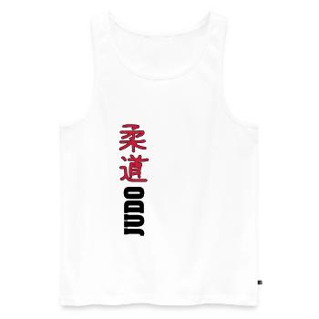 Judo - Débardeur bio Premium Homme - blanc - Devant - Michal (187cm)