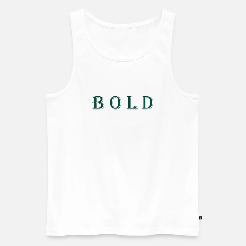 Würdevolles abstraktes Kunstdesign - Männer Premium Bio Tank Top - Weiß