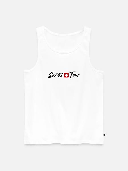 Swiss Tour Switzerland Holidays - Men's Premium Organic Tank Top - white