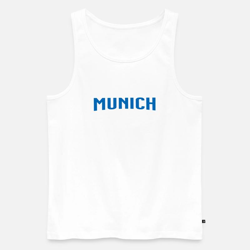 Munich - Männer Premium Bio Tank Top - Weiß