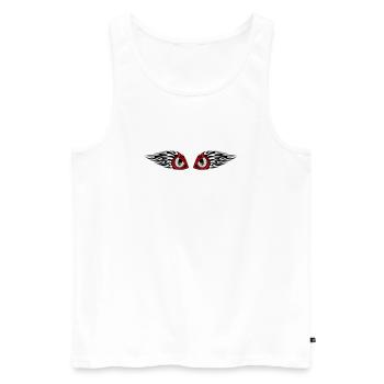 tribal eyes - Débardeur bio Premium Homme - blanc - Devant - Michal (187cm)