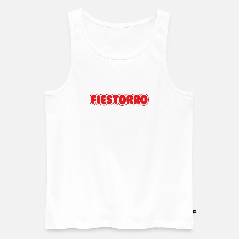Partei - Männer Premium Bio Tank Top - Weiß