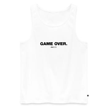 Game Over (JGA - Jungesellenabschied) - Männer Premium Bio Tank Top - Weiß - Vorne - AI Model Male 178 light (178cm)