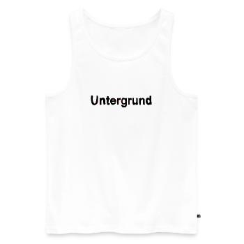 Undergrung hiphop - Männer Premium Bio Tank Top - Weiß - Vorne - AI Model Male 178 light (178cm)