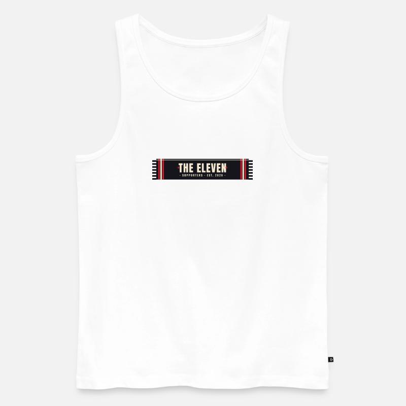 Die Elf — Design des Stützerschals - Männer Premium Bio Tank Top - Weiß
