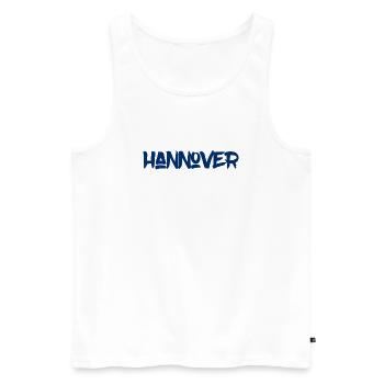 Hannover - Niedersachsen - Maschsee - Männer Premium Bio Tank Top - Weiß - Vorne - Michal (187cm)