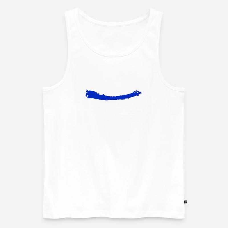 Pinsel | Brush | bleu - Männer Premium Bio Tank Top - Weiß