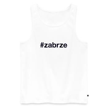 Zabrze Pologne - Débardeur bio Premium Homme - blanc - Devant - Michal (187cm)