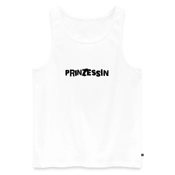Prinzessin - Männer Premium Bio Tank Top - Weiß - Vorne - Michal (187cm)