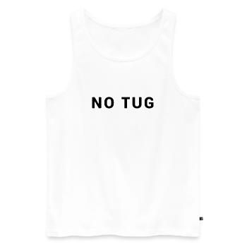 NO TUG Tug - Seafaring Sailing Ship Captain - Men's Premium Organic Tank Top - white - Front - AI Model Male 178 light (178cm)