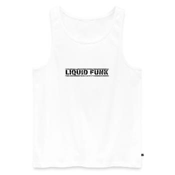 Liquid Funk - Men's Premium Organic Tank Top - white - Front - AI Model Male 178 light (178cm)