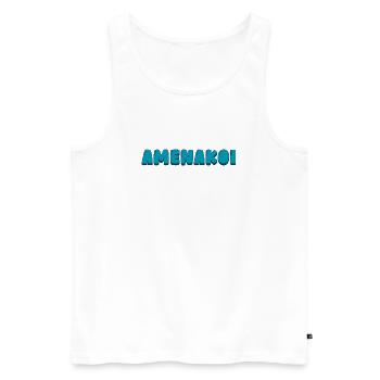Amenakoi - Débardeur bio Premium Homme - blanc - Devant - AI Model Male 178 light (178cm)