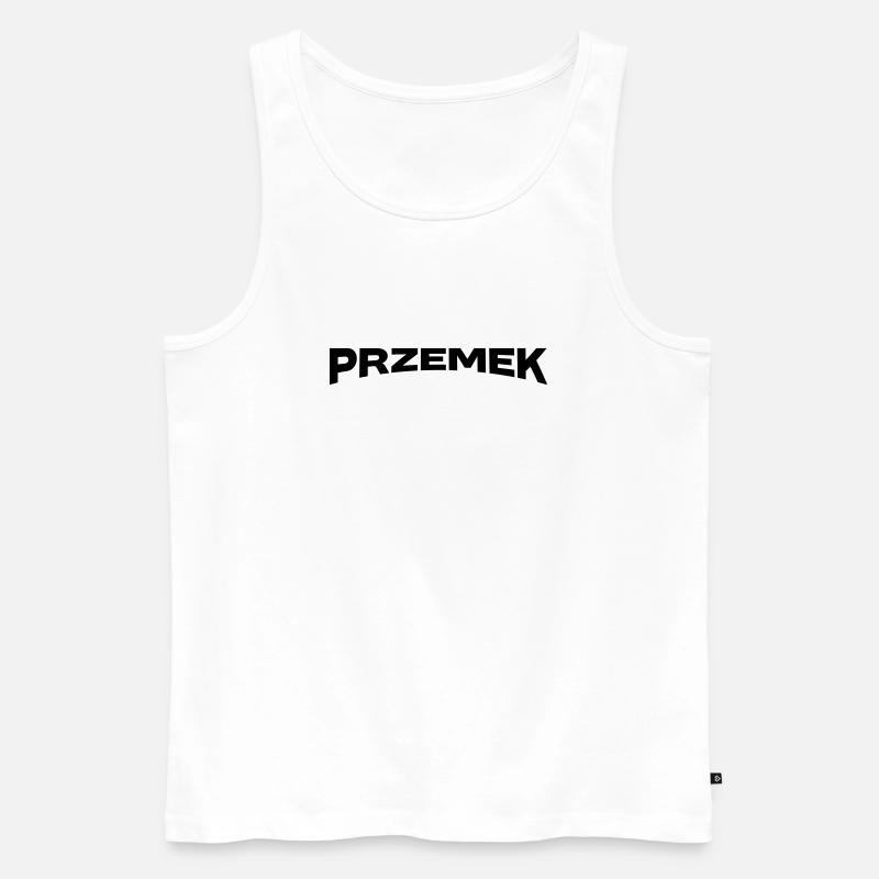 Przemek Name Geschenk - Männer Premium Bio Tank Top - Weiß