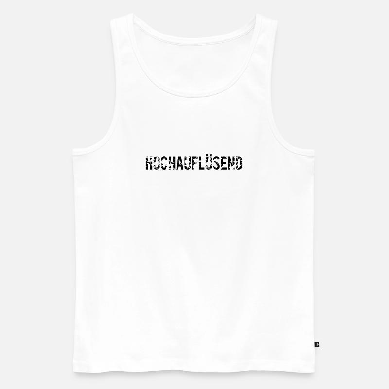 high-resolution - Men's Premium Organic Tank Top - white