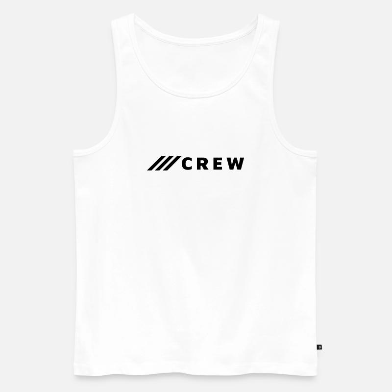 CREW - Männer Premium Bio Tank Top - Weiß