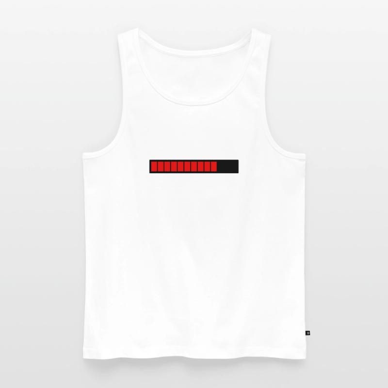 Rectangle loading bar Black Red (75%) Men's Premium Organic Tank Top