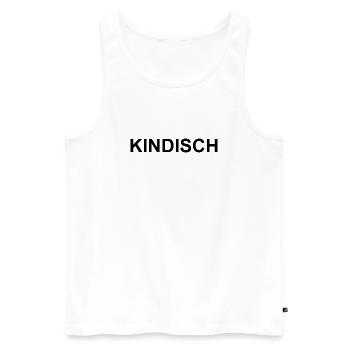 Abstract color explosion for creative outfits - Men's Premium Organic Tank Top - white - Front - AI Model Male 178 light (178cm)