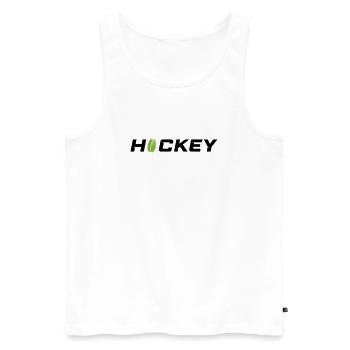 Hockey - Männer Premium Bio Tank Top - Weiß - Vorne - Michal (187cm)