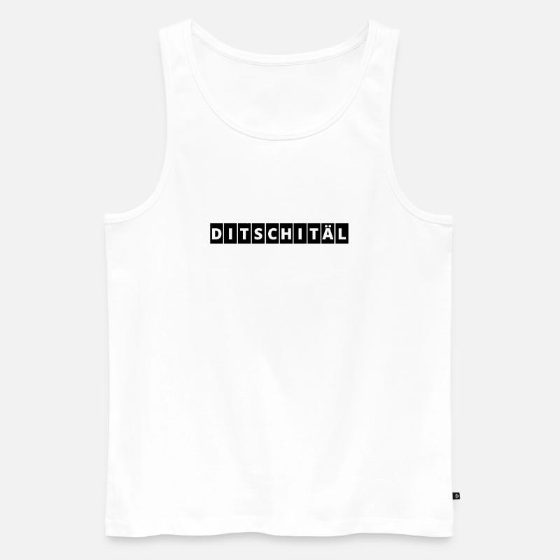 Digital | Ditschitäl | Digitaler Wandel - Männer Premium Bio Tank Top - Weiß