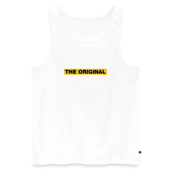 The Original - Men's Premium Organic Tank Top - white - Front - AI Model Male 178 light (178cm)