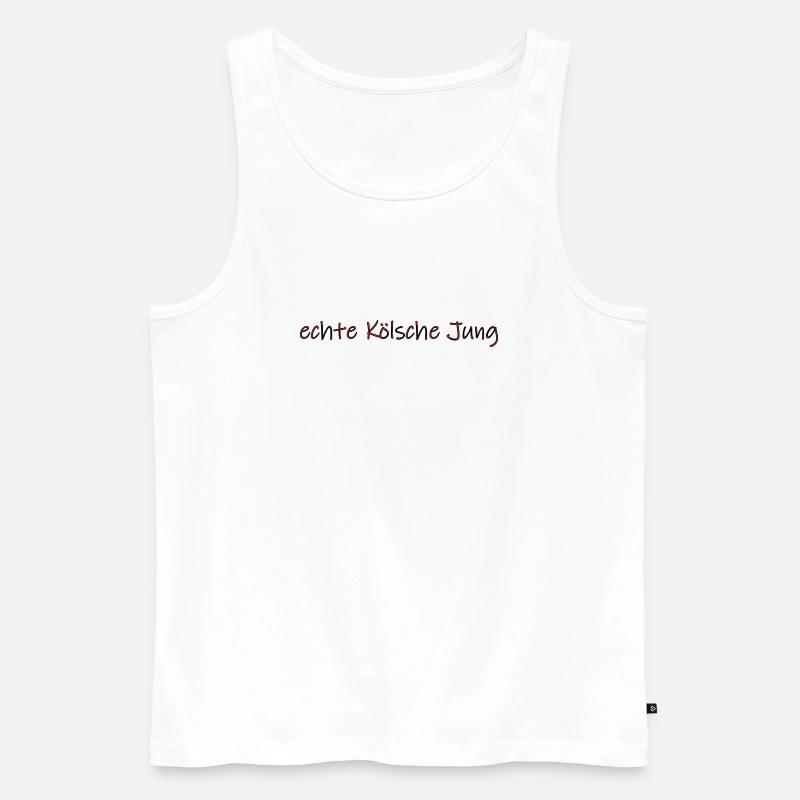 echte Kölsche Jung - Männer Premium Bio Tank Top - Weiß