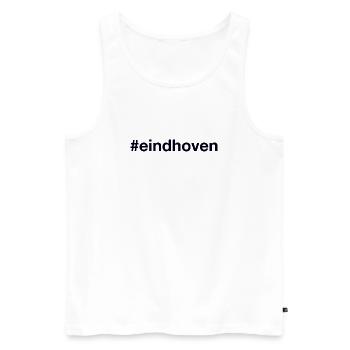 EINDHOVEN Hashtag - Männer Premium Bio Tank Top - Weiß - Vorne - Michal (187cm)