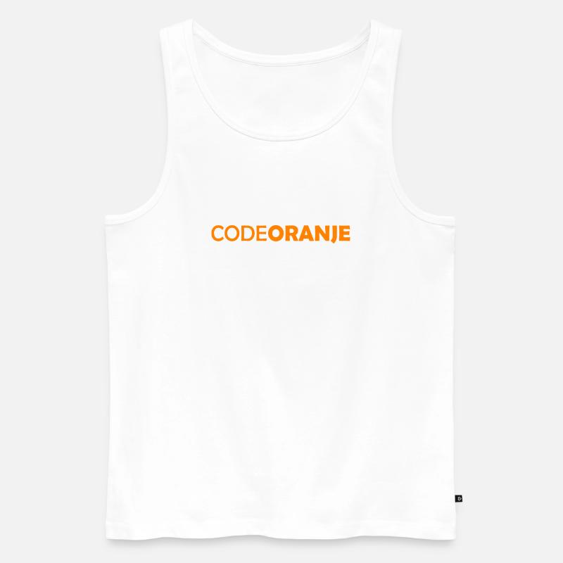 Code Oranje - Nederland - Netherlands Niederlande - Männer Premium Bio Tank Top - Weiß