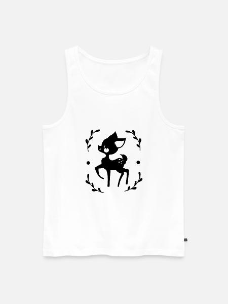 Rehkitz Zootier Tierfreund Naturschutz - Männer Premium Bio Tank Top - Weiß