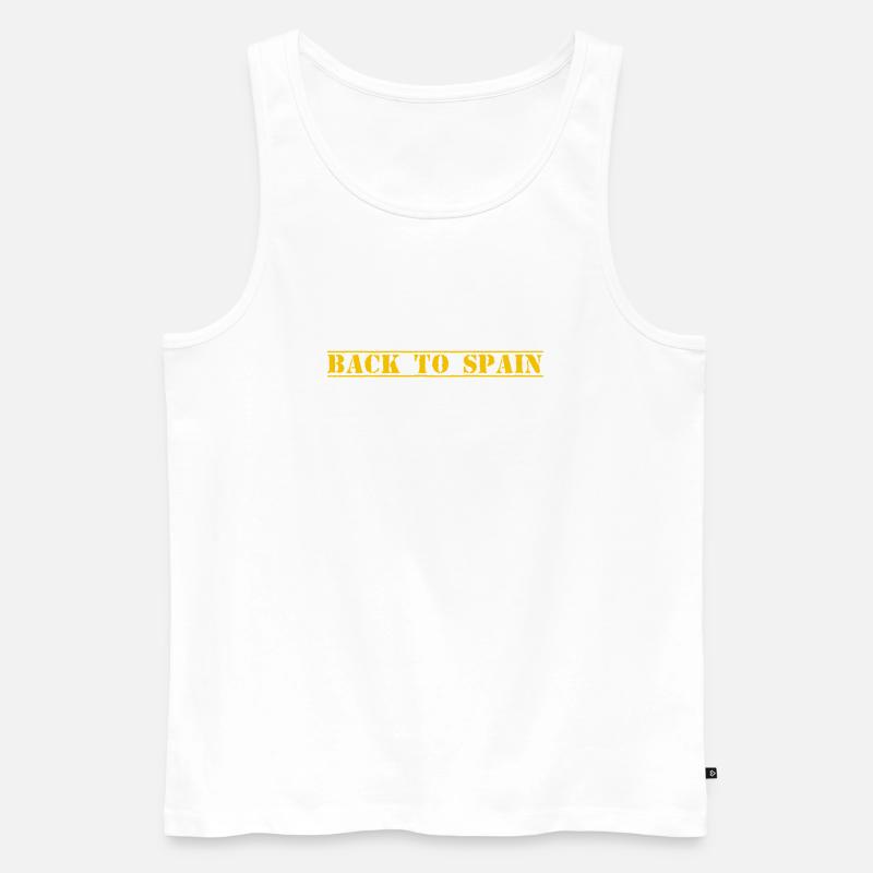 Spain Spanien - Männer Premium Bio Tank Top - Weiß