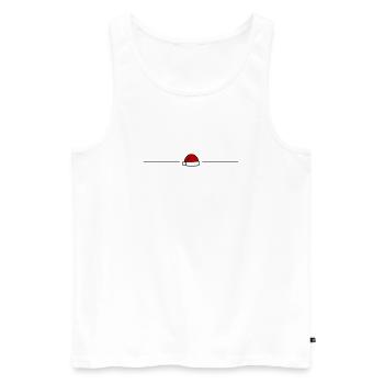Santa Hat Santa Hat - Men's Premium Organic Tank Top - white - Front - Michal (187cm)