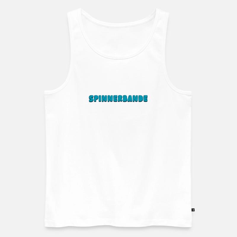 Spinnerbande - Männer Premium Bio Tank Top - Weiß