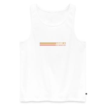 Style Adel - Débardeur bio Premium Homme - blanc - Devant - AI Model Male 178 light (178cm)