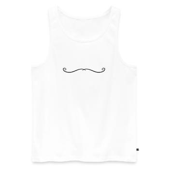 Ornament Line - Men's Premium Organic Tank Top - white - Front - AI Model Male 178 light (178cm)