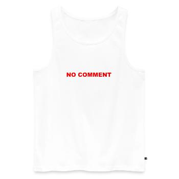 No_Comment - Débardeur bio Premium Homme - blanc - Devant - Michal (187cm)