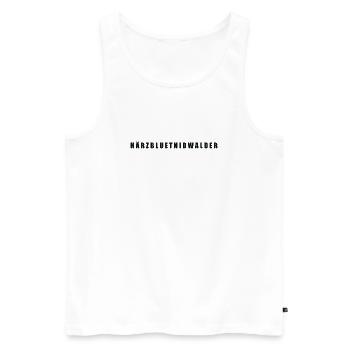 Härzbluetnidwalder Kanton Nidwalden - Männer Premium Bio Tank Top - Weiß - Vorne - AI Model Male 178 light (178cm)