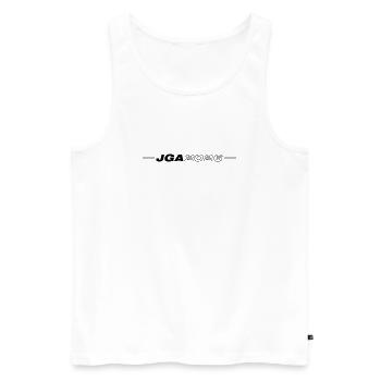 Jga 2026 Bachelor Party - Men's Premium Organic Tank Top - white - Front - AI Model Male 178 light (178cm)