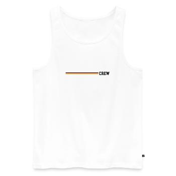 Équipage Pavillon allemand - Débardeur bio Premium Homme - blanc - Devant - Michal (187cm)