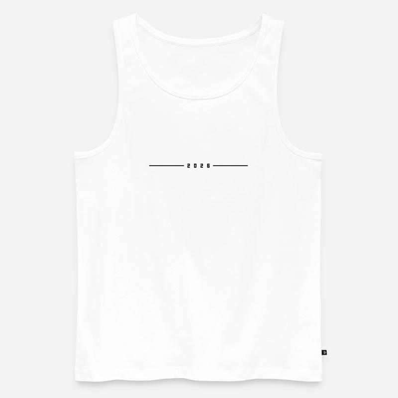 2026 Jahr Element - Männer Premium Bio Tank Top - Weiß