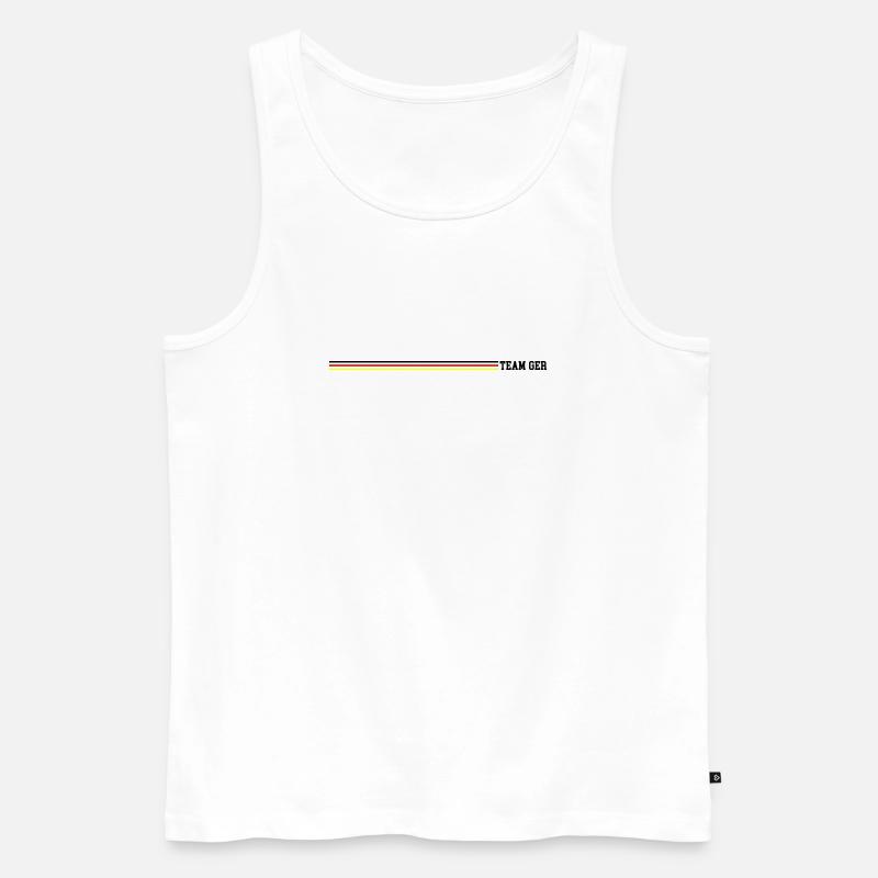 Team Germany - Männer Premium Bio Tank Top - Weiß