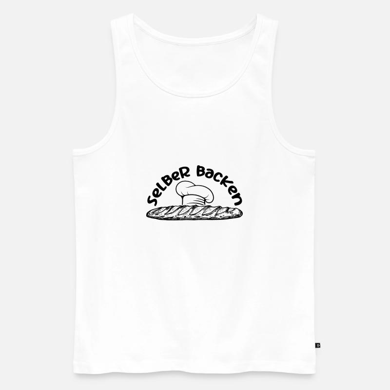 Selber backen Brot backen - Männer Premium Bio Tank Top - Weiß