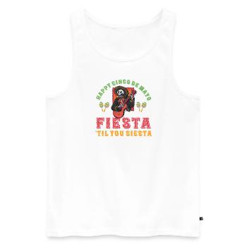 Lustige Cinco De Mayo Zitat Liebe Mexiko Party - Männer Premium Bio Tank Top - Weiß - Vorne - Michal (187cm)